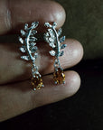 Aretes Laurel con Piedras